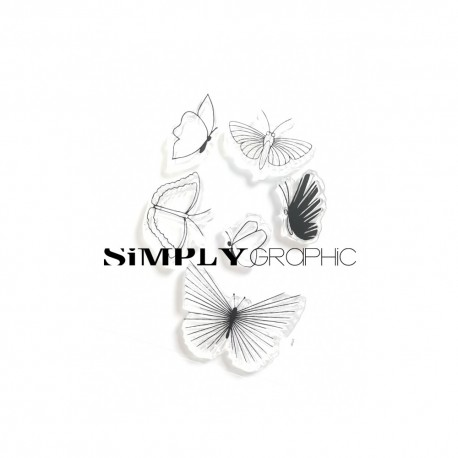 Simply Graphic - Timbri Clear - Papillons