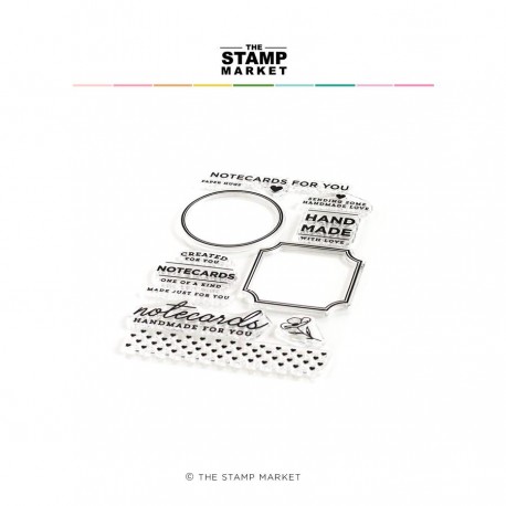The Stamp Market - Timbri Clear - NOTECARDS FOR YOU
