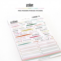 The Stamp Market - MISS MODERN PHRASE STICKERS