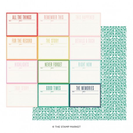 The Stamp Market - Carte 12x12 -  Miss Modern 05