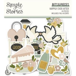 Simple Stories - Die Cut Cardstock - Happily Ever After