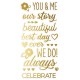 Simple Stories - Foam Stickers - Happily Ever After