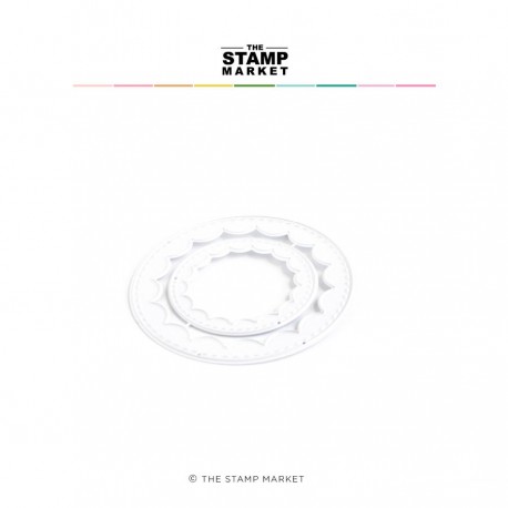 The Stamp Market - Fustella - SCALLOPED CIRCLE FRAMES