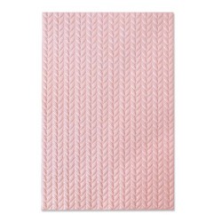 Sizzix - 3-D Textured Impressions Embossing Folder - Knitted