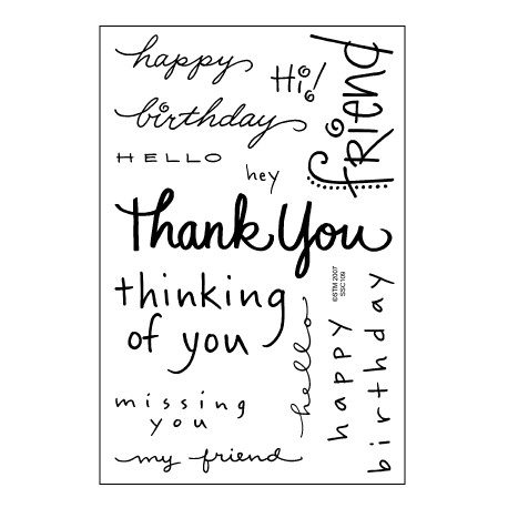 Timbri clear - Stampendous Happy Messages
