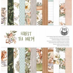 P13 -  Paper Pad - Forest Tea Party-  12x12"