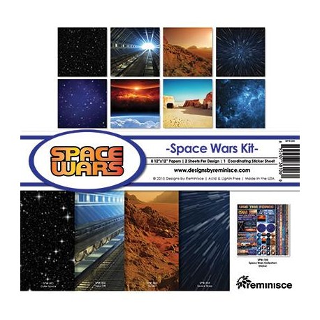 Reminisce  - Kit Space Wars- 12x12"