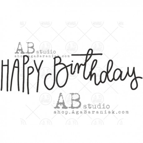 AB Studio - Timbri Cling - Happy Birthday