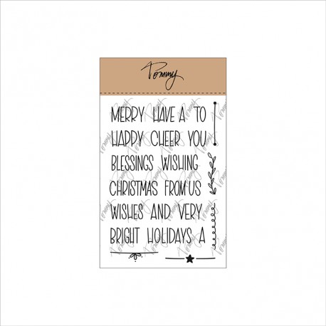 Tommy Art - Timbri Clear - Mini Christmas Words