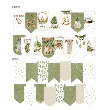 P13 - Paper die cut garland - Cosy Winter