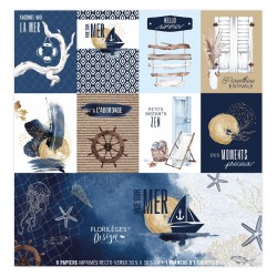 Florilèges Design -  Kit Carte Unis -  Vue sur Mer 
