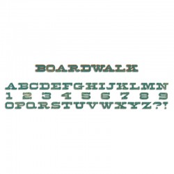 Sizzix - Fustella Tim Holtz  - Alfabeto Boardwalk-  659427