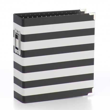 Simple Stories - Snap Binder 6x8" - Black Stripe