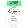 WOW - Timbri Clear - Happy Sentiments