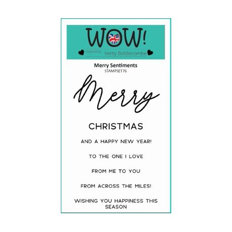 WOW - Timbri Clear - Merry Sentiments