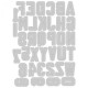 Sizzix - Fustella Thinlits - Alphanumeric Varsity by Tim Holtz