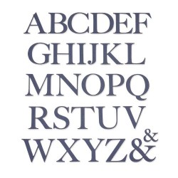 Sizzix - Fustella Thinlits - Serif Alphabet
