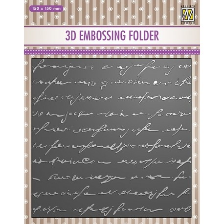 Nellie Snellen - Embossing Folder - Writing
