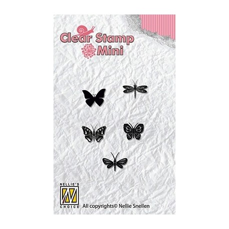 Nellie Snellen - Mini Timbri Clear - Butterflies