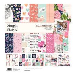 Simple Stories - Collection Kit -Happy Hearts