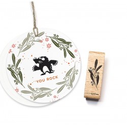 Cats on appletrees - Timbro Legno - RAMOSCELLO D'ULIVO - 27549