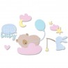 Fustella Sizzix Thinlits - HELLO BABY  - 665805