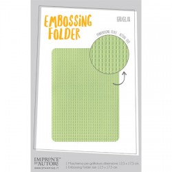 IMPRONTE D'AUTORE - Embossing Folder - GRIGLIA