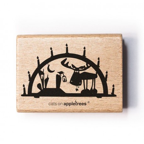 Cats on appletrees - Timbro Legno - VELA O AMACA- 27323