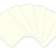 Kit 100 carte -Cream Lined cards 3x4”