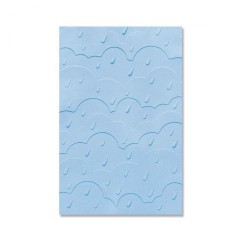 Sizzix Multi-Level Textured Impressions Embossing Folder - Rain Clouds - 666037