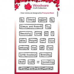 Creative Expressions - TIMBRI - Clear Stamp Set Love Tape Words -  F