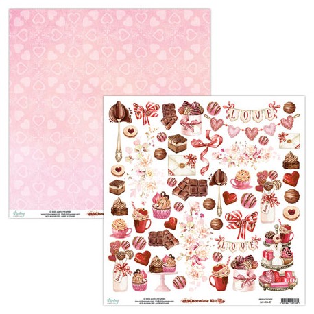 Mintay Papers - Chocolate Kiss, COLLECTION -30x30 cm (12"x12") - MT-KIS-09