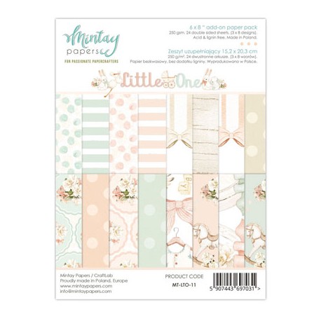 Mintay Papers - LITTLE ONE, Add-On Paper Pack (6"x8") - MT-LTO-11