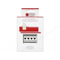Punch 2-in-1 deep edge  striped hearts