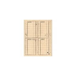Timbro legno Florileges - Quatre blocs journaling 
