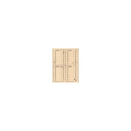 Timbro legno Florileges - Quatre blocs journaling 