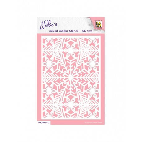 Nellie Snellen - Stencil - Christmas Snowflakes-2