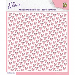 NELLIE SNELLEN - Stencil - HEARTS - MMS4K-048