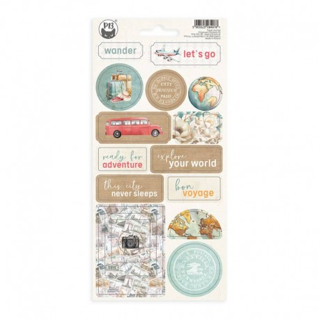 P13 - Chipboard Sticker 02 - TRAVEL JOURNAL - P13-TRJ-37