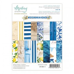 Mintay Papers -MEDITERRANEAN HEAVEN , Add-On Paper Pack (6"x8") - MT-MED-11