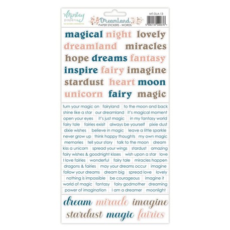 Mintay Papers - DREAMLAND- Paper Stickers - Words - MT-DLA-13
