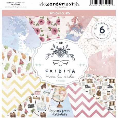 FRIDITA - KIT CARTE - WANDERLUST -12" X 12" - SET115