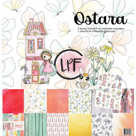 LA PETITE FRANCAISE -Kit carte 12"X12" -OSTARA - LPF-PAP-OST-PACK