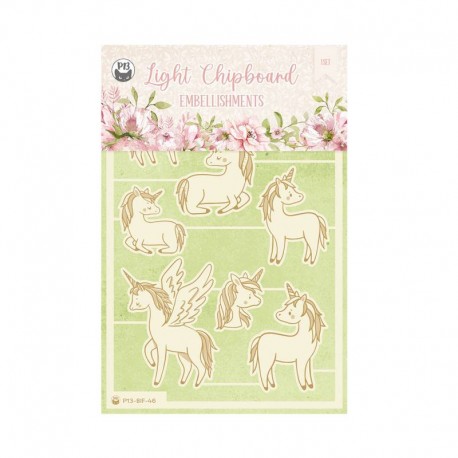 P13 - Light chipboard embellishments - BELIEVE IN FAIRIES - P13-BIF-46