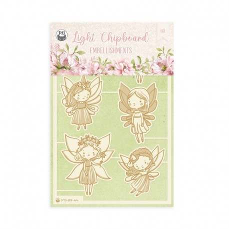 P13 - Light chipboard embellishments - BELIEVE IN FAIRIES - P13-BIF-44