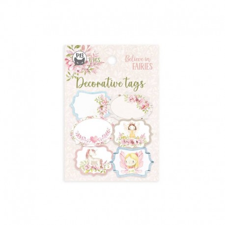 P13 - Decorative tags set 04 - BELIEVE IN FAIRIES- P13-BIF-24