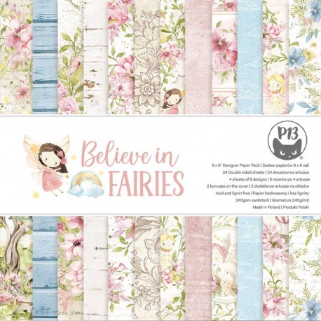 P13 - PAD 6"X6" - BELIEVE IN FAIRIES- P13-BIF-09