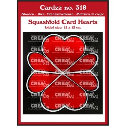 CREALIES - Fustella - SQUASHFOLD CARD HEARTS 12CM - CLCZ318