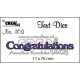 CREALIES - Fustella - CONGRATULATIONS- CLTD103