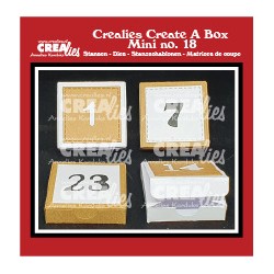 CREALIES - Fustella - ADVENT BOX WITH NUMBERS  - CCAB18